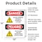 Signmission Do Not Operate Without Guards Bilingual Danger Sign, Plastic, 10in W x 14in L, 2PK OS-2PACK-DS-P-1014-VS-1160 - alternate 5
